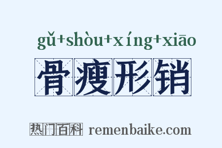 骨瘦形销是什么意思的图片